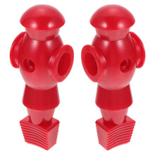 Foosball Player Accessories Red Resin Easy Assembly 2pcs