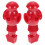 Foosball Player Accessories Red Resin Easy Assembly 2pcs 1