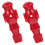 Foosball Player Accessories Red Resin Easy Assembly 2pcs 11
