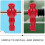 Foosball Player Accessories Red Resin Easy Assembly 2pcs 8