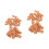 2 Sets Miniature Roof Tiles Bricks Decor Clay Models 6