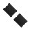 2Pcs Aluminum Alloy Square Mouse Pad Double-Sided Desk Mat 5