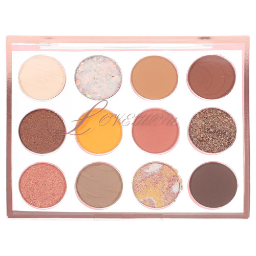 4Pcs 12-Grid Eyeshadow Palette With Powder For Night Party 2