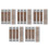 100 Pcs Metal Internal Flex Frame Handbag Hinges With Spring Clip 9