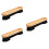 3Pcs Pool Table Brush Natural Wood Handle Snooker Felt Cleaning Tool 7