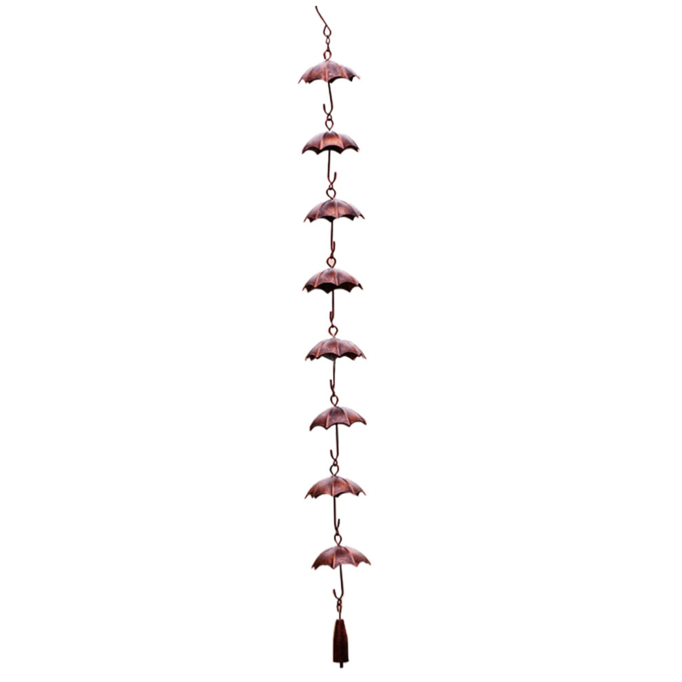 Rain Chain For Gutters 39 Inch Metal Umbrella Style Downspout Decoration For Villas Courtyards Parks 9450606212115