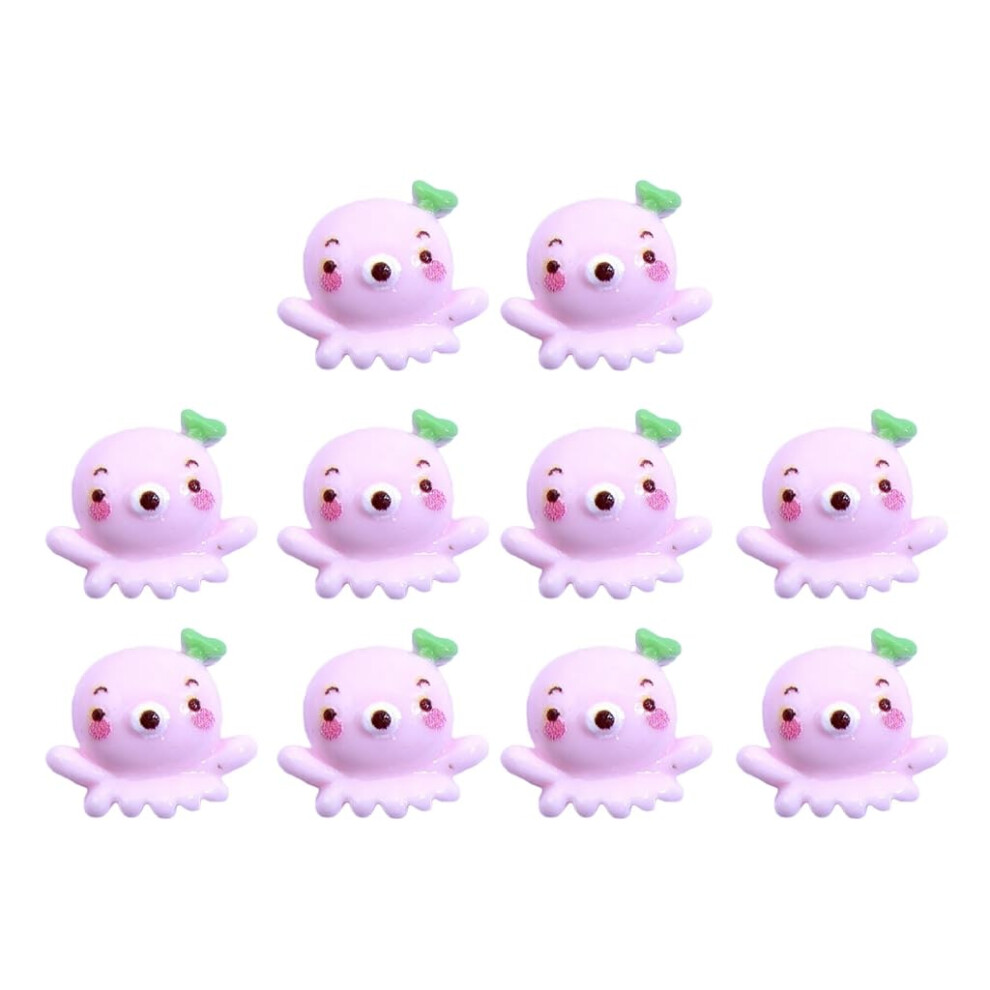 3D Nail Charms Ocean Themed Resin Seashells Octopus Decorations for DIY Nail Art Accessories