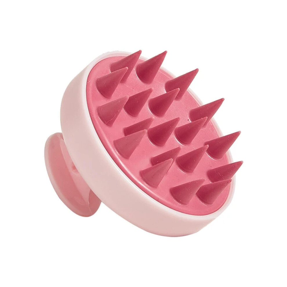 Silicone Scalp Massager Shampoo Brush with Ergonomic Grip for Gentle Exfoliating Wet and Dry Hair