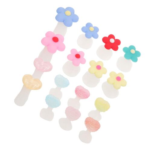 Silicone Flower Toe Separators for Pedicure, Soft Reusable Spacers for Precise Nail Art