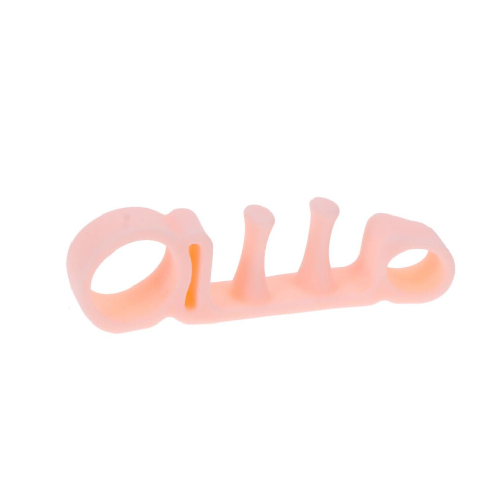 Toe Separator and Bunion Corrector FiveHole Spacer for Overlapping Toes Washable SEBS Comfortable Fit