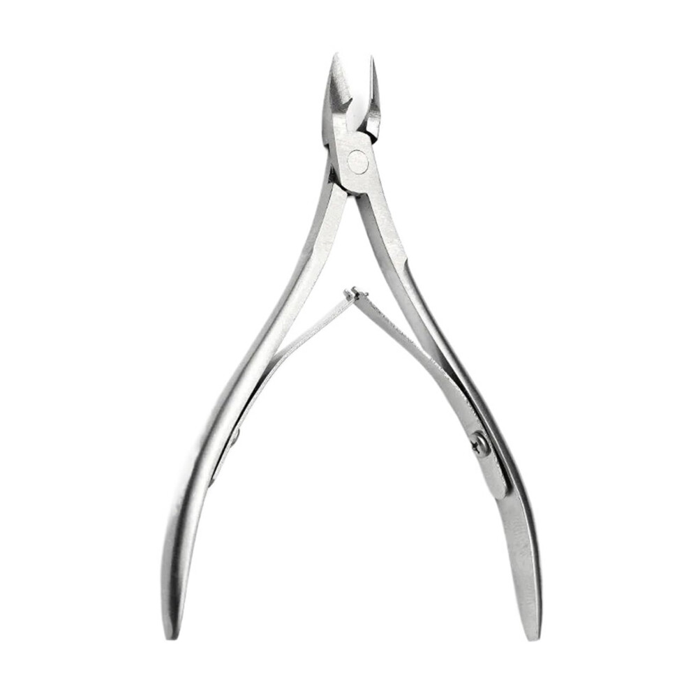Silver Stainless Steel Cuticle Nipper With Ergonomic Grip For Precise Manicure And Cuticle Scissors
