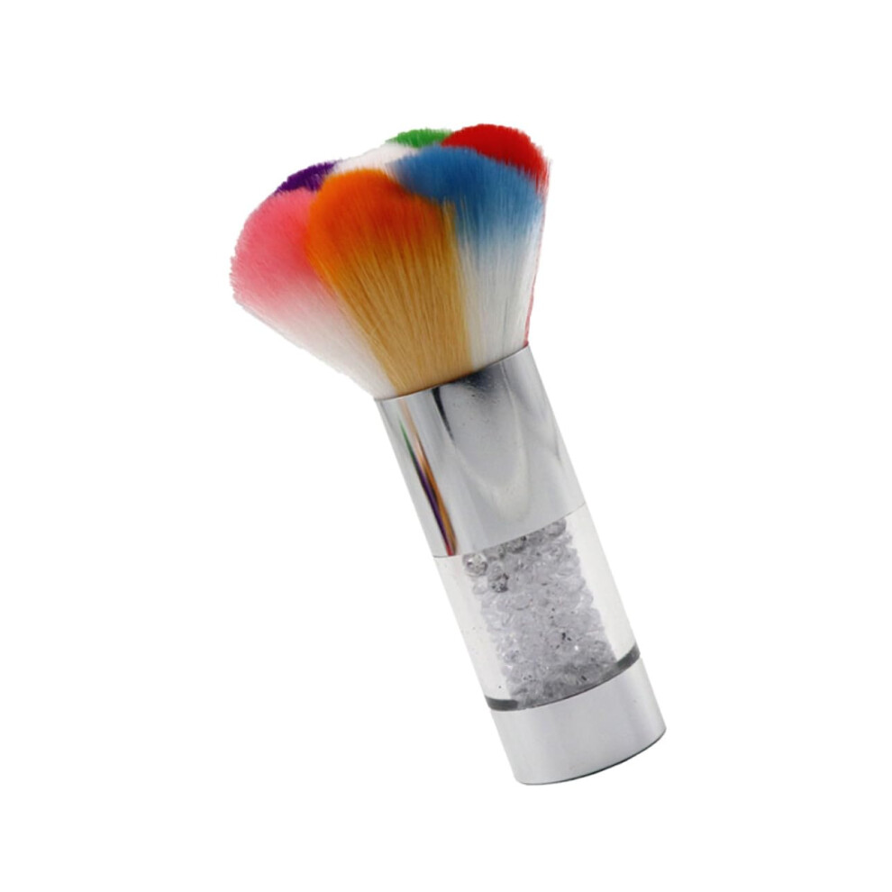 Nail Cleaning Brush with Soft Flexible Bristles for Gentle Manicure Dust Removal, Ergonomic Handle