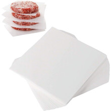POWKOL Burger Patty Paper, Patty Paper Squares, Baking Parchment Paper Squares, for Separating Burger Patty, Cookies and More(500 Pcs 5.5 Inch )