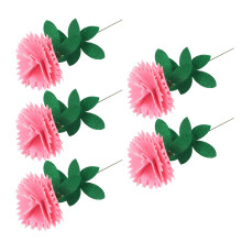 5 PCS Artificial Carnation Bouquet, Compatible with DIY Craft Kits, Valentine's & Mother's Day Gifts for Women, Mom, Grandma, Wife