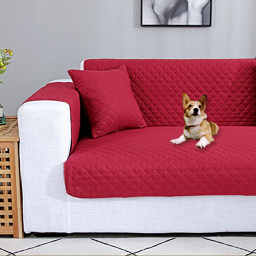 Capa para sofá modular em formato de L, ideal para quem tem cães. Protetor de móveis para sofá. 1