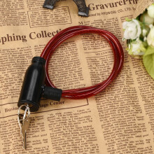 Viflosae 2ft x 8mm Braided Steel Bike Lock Cable, compatible with Outdoor Equipment, Bicycles, Scooters, Fence, Gate, Black