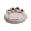 Στρογγυλό κρεβάτι σκύλου Fnochy Paw Shape Calming, μεγάλο βελούδινο κρεβάτι ντόνατ για 2