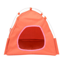 YUEHAO Artículos para mascotas Caseta para cachorros, perros y gatos plegable, transpirable y lavable, cama para interiores y exteriores, color
