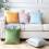 Phantoscope 20" x 20" Modern Beige Polyester Throw Pillow , ( 2 Count) 4