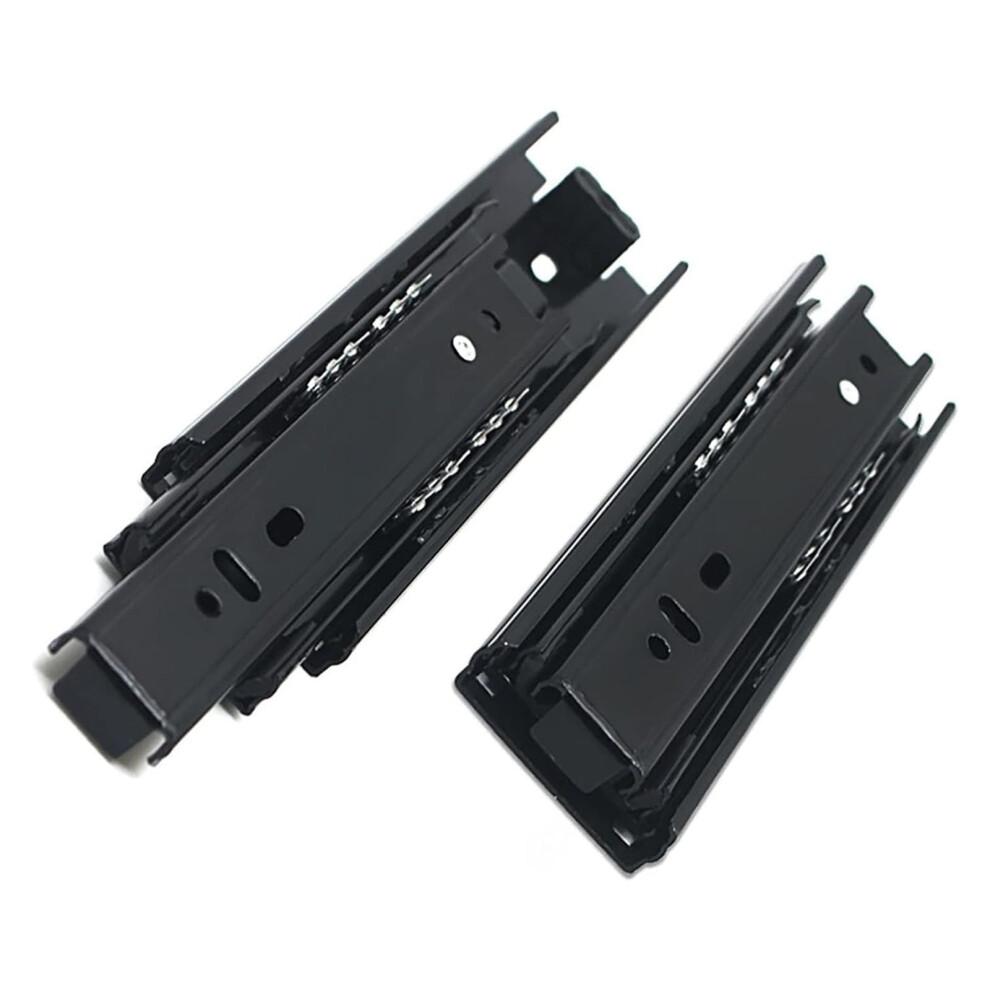2Pcs Three-Section Full Extension Roller-Bearing Runners Drawer Slides, Width 45Mm Drawer Slide Cabinet Slides Drawer Ball Bearing For Shelf/Drawer 9180479463757