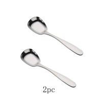 2 Edelstahllöffel, geeignet für Kaffee, Suppe, Dessert, leicht und klein für Kleinkinder, Kinder, Espresso