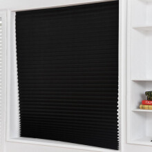 Magazine Blackout Pleated Curtain Blind Blackout Light Block Cordless Patio Curtain 90*180CM