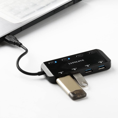 Επέκταση πολλαπλών θυρών USB, εξαιρετικά λεπτός διανομέας USB 3.0, διαχωριστής USB 4