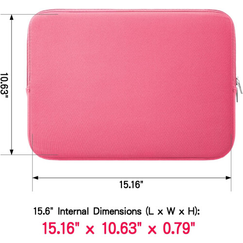 Capa protetora RAINYEAR para laptop de 15,6 polegadas com forro macio e fofo e estojo para acessórios. Compatível com laptops Dell e HP de 15,6 2