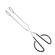 Extra lange Grillzange aus Edelstahl, 40 cm, Schwarz, Grillzubehör für Zuhause