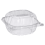 VeZee Μοντέλο # C57PST1|6"X5.8"X3" Πλαστικό Δοχείο με Αρθρωτό Καπάκι ClearSeal Χρήση για 1