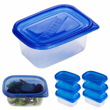 Conjunto de 6 recipientes pequenos para armazenamento de alimentos, ideais para preparar refeições, freezer e micro-ondas, reutilizáveis, com