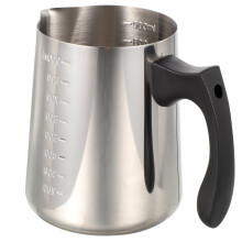 Jarra ergonômica para espumar leite em aço inoxidável, acessórios para café, vaporizador portátil para leite.