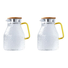 2x vandkande glasvandkande 2000 ml varm vandkande og glassæt firkantet kedel kogende te til hjemmet