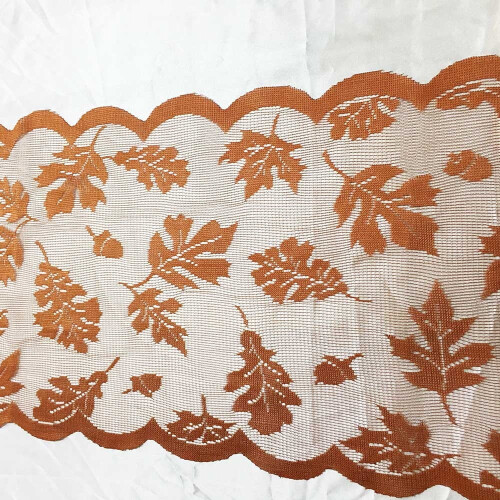 Τραπεζομάντιλο Cairmei από δαντέλα Maple Leaf για φθινοπωρινά δείπνα, διακόσμηση 2