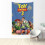 Ταπισερί Toy Story, Αδιάβροχο διακοσμητικό τοίχου από πολυεστέρα για υπνοδωμάτιο, 1