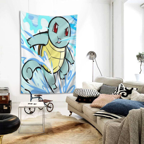 Squirtle Tapestry Μεγάλο Banner Κρεμαστό Τοίχο Ταπισερί Αισθητική Αφίσα Καλλιτεχνικό Φόντο 1