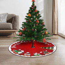 Luckky35.4" kerstboomrok, snoepkleurige gestreepte mat in rood, wit en groen voor kerstfeestjes thuis, rustieke boerderijdecoratie