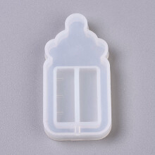 1 stk. Shaker Mold DIY Quicksand Smykke Silikone Forme Harpiks Støbeforme Til UV Harpiks Epoxyharpiks Smykkefremstilling Feeder Hvid 66,5x34,5x8,5mm