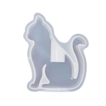 Múnla Roisín Sealbhóir Coinneal Tae WINDLAND Múnla Silicone Cruth Cat Múnlaí Roisín Eapocsa DIY