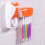 Θήκη οδοντόβουρτσας τοίχου Yesbay Bathroom Lazy, σετ αυτόματων διανομέων οδοντόκρεμας, ροζ 4