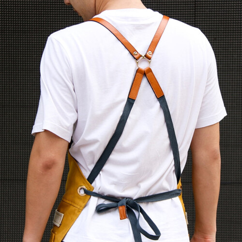 Ποδιά HESITONE Unisex για Άνδρες, Γυναίκες, Κομμωτές, Κομμωτές, Τεχνίτες, Barista, BBQ, 2