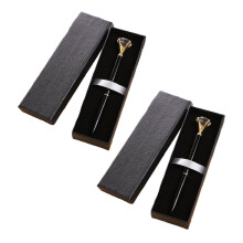 Xubond Kugelschreiber, 0,5 mm, feine Spitze, 2 ml, Schwarz, für Schule und Büro.