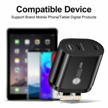 2024 40W hurtigladerblokk USB type C veggadapter QC3.0 veggplugg multiport type C mursteinlader festdekorutstyr hjemmedekor