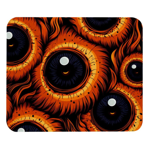 Halloween Eyeball & Mouse Pad 8,3''x9,8'', Αντιολισθητική βάση από καουτσούκ, Συμβατό με φορητό