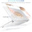 Capa rígida transparente para MacBook Air de 13,6 polegadas (modelos 2024 e 2022), compatível com os modelos A3113A2681 e M3M2. 4