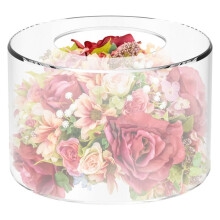 Fyllbart kakestativ i akryl, klart sylinderformet display for cupcakes, gjenbrukbar rund holder 13,5 cm, 18,5 cm, 23,8 cm - kompatibel med fest,