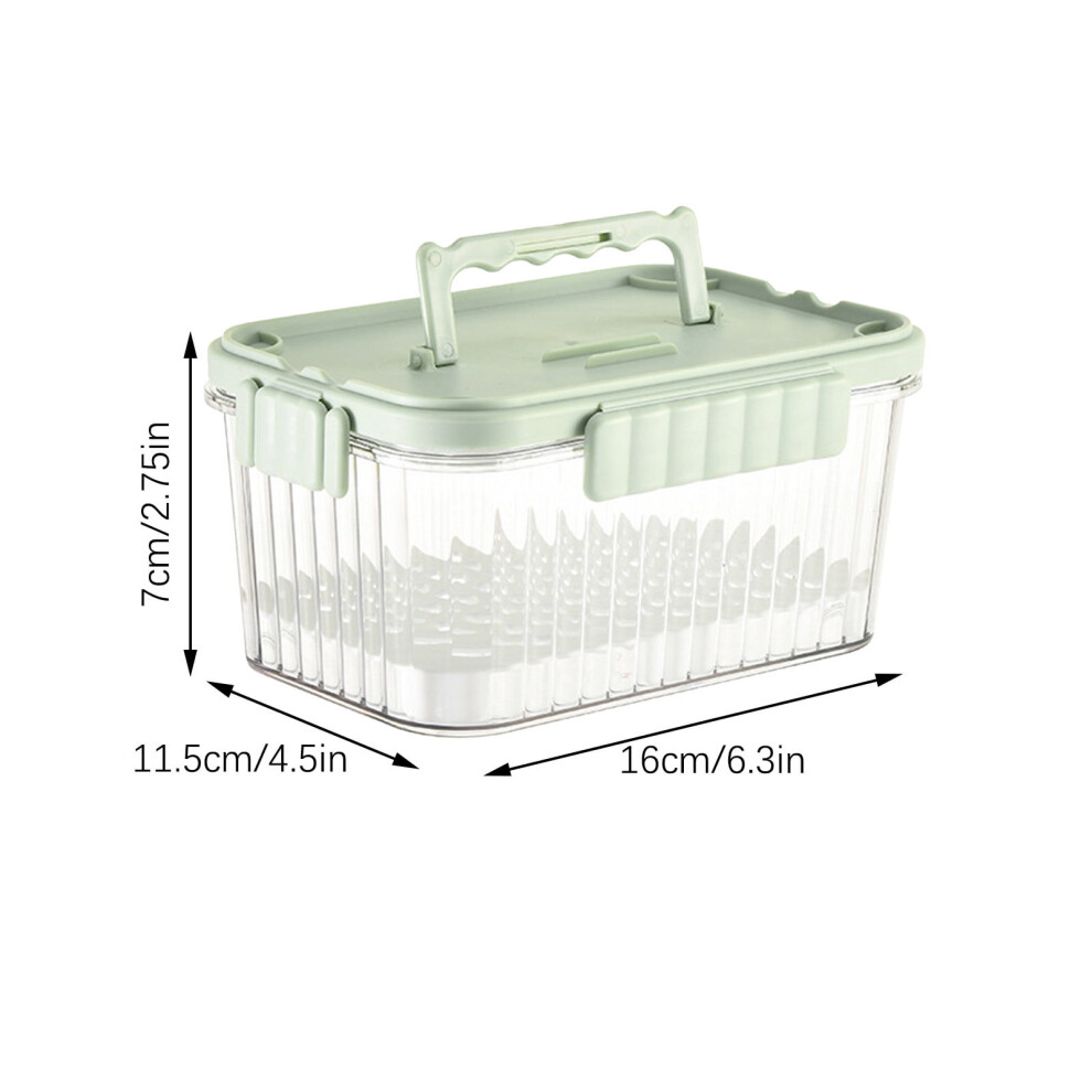 Fnyoxu Picnic Refrigerated Preservation Box Food Storage Box with fork Childrens Complementary Food Sealed Box Fruit Box