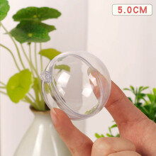 Lot de 10 boules décoratives transparentes à remplir - Idéales pour la décoration de Noël, mariage, fête et maison - Kit de loisirs créatifs