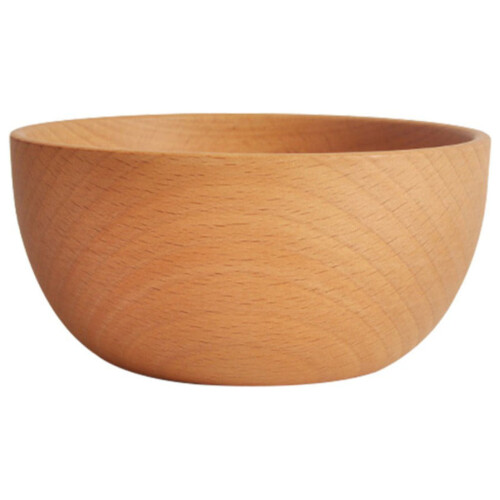Ξύλινο Υφασμάτινο Μπολ Σαλάτας 12X5.7cm, Άθραυστο Στρογγυλό Μπολ Σερβιρίσματος για