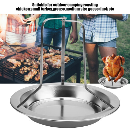 Θήκη για κοτόπουλο Leylor Chicken Roaster - 1 τεμάχιο από ανοξείδωτο ατσάλι, όρθια βάση για 2